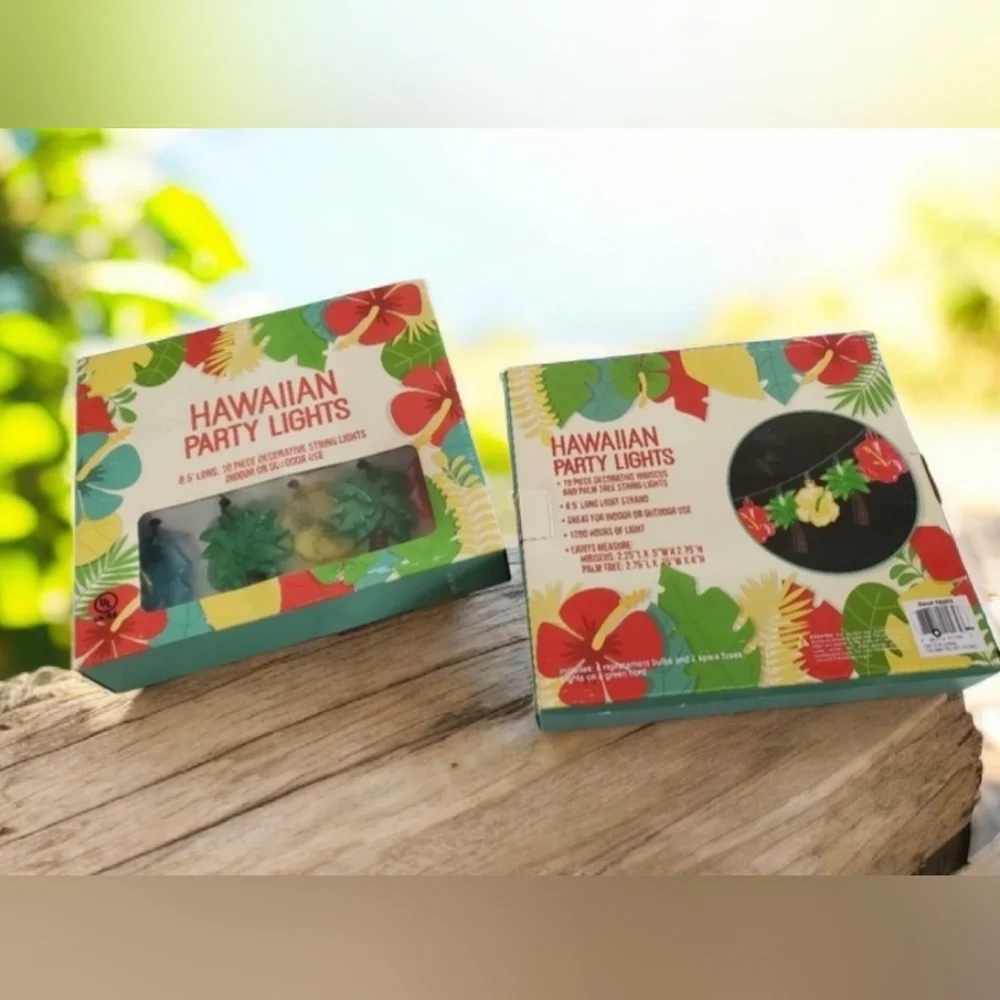 Hawaiian Party Lights 2 Boxes NEW